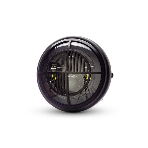 7  "Matte Black Multi Projektor LED Scheinwerfer +  Beemer Cover