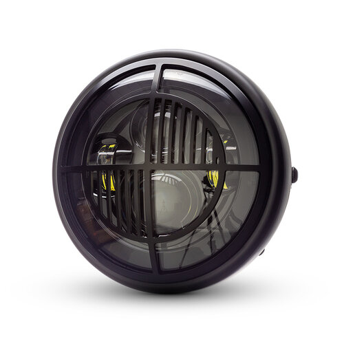 7  "Matte Black Multi Projektor LED Scheinwerfer +  Beemer Cover