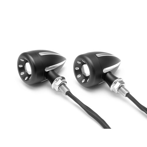 Cyclops Black Contrast Cut Integrated LED Turn Signals + Daytime Running Lights
