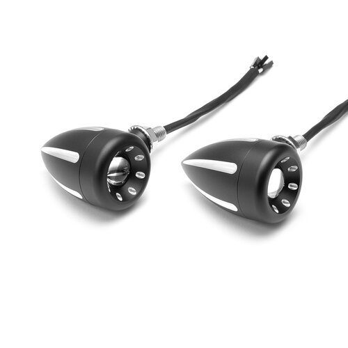 Cyclops Black Contrast Cut Integrated LED Turn Signals + Daytime Running Lights