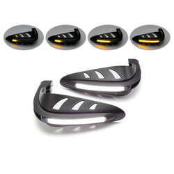 LED Handguards with Integrated Running Lights + Turn Signals