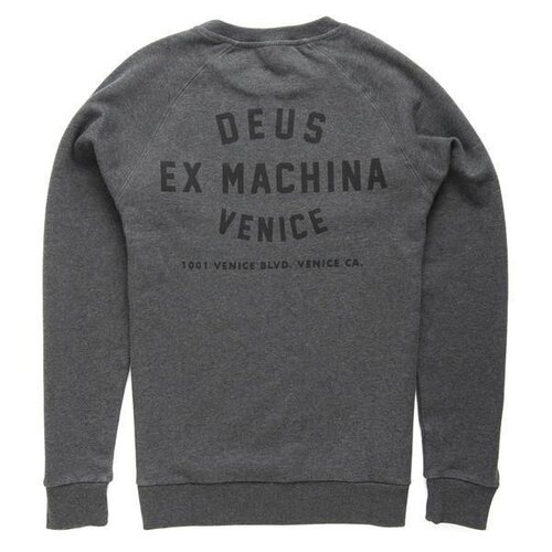DEUS Venice Address Crew Sweater Grey