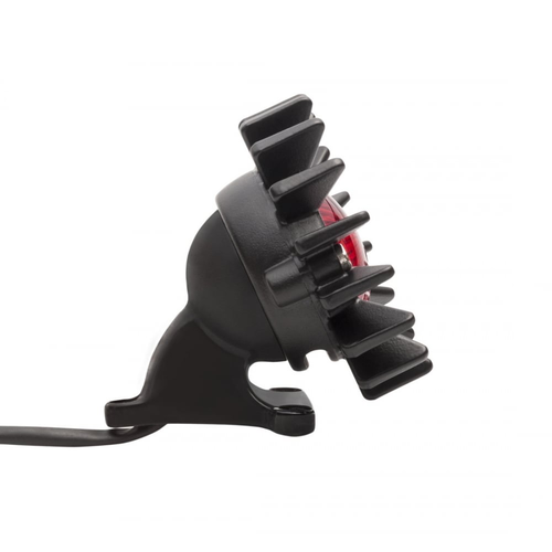 Motone Big Fin Tail Light LED + Kit de montage pour amortisseur - Noir