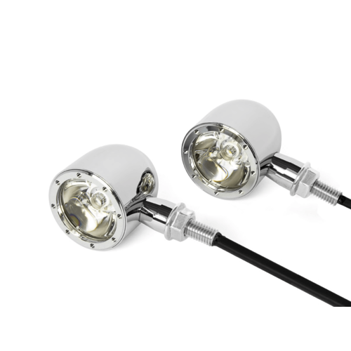 Integrated CREE LED Turn Signals / Tail Light CNC - Chrome