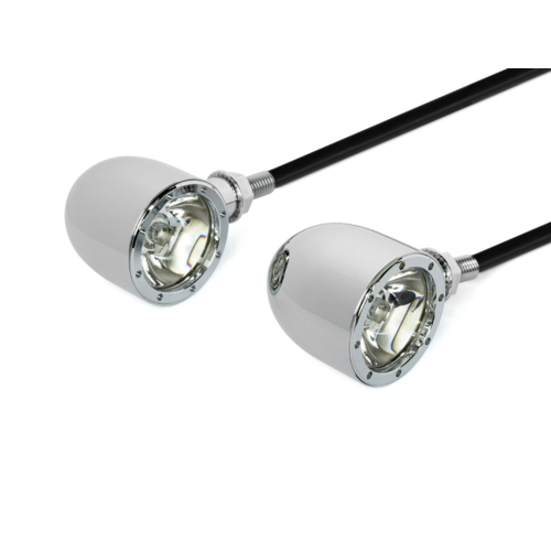 Integrated CREE LED Turn Signals / Tail Light CNC - Chrome