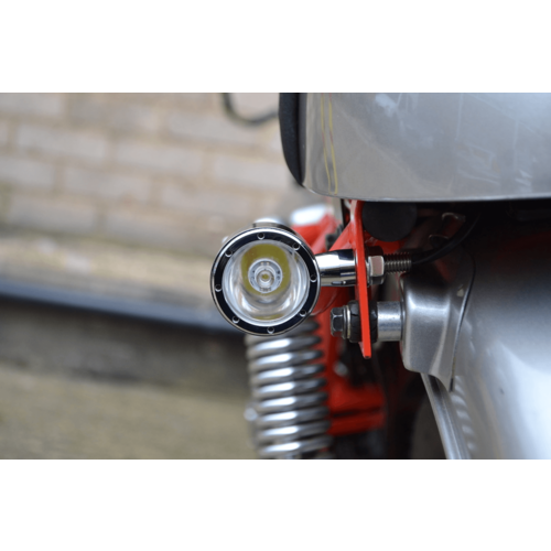 Integrated CREE LED Turn Signals / Tail Light CNC - Chrome