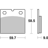 Brake pad Standard BMW R65 R80 R100