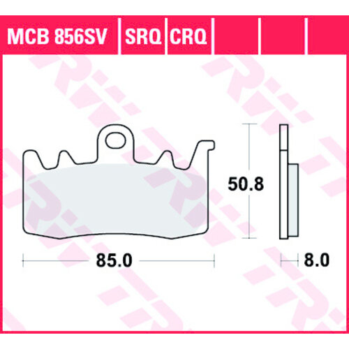 TRW Brake Pads Sint SRT MCB856SRT