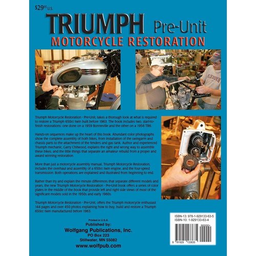 Wolfgang Publications Triumph motorfiets restauratie: Pre-unit boek