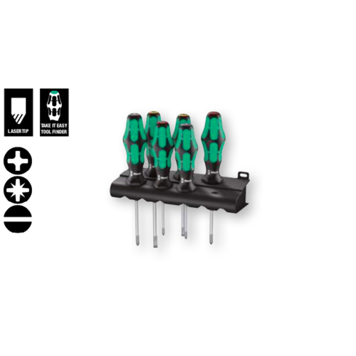 Wera Kraftform 6-piece screwdriver set 335/350/355/6