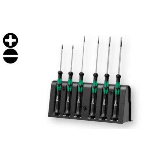 Wera Jeu de tournevis 6 pièces Kraftform Micro 2035/6 A