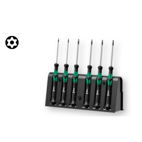 Schroevendraaierset 6 delig Kraftform 2067/6 Micro TORX® BO