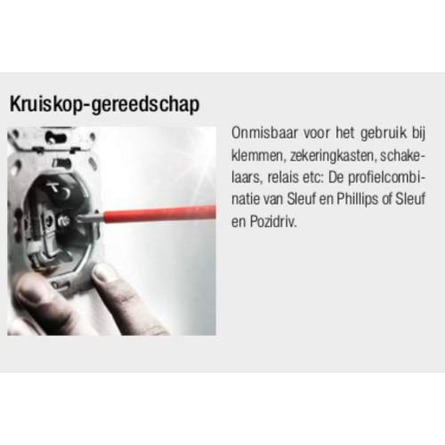 Wera Schroevendraaierset 7 delig Kraftform Plus 160 iS/7