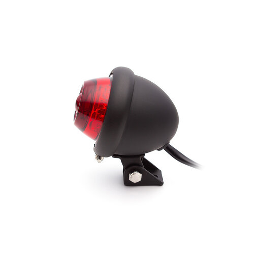 Vintage Retro LED Rear Light Red / Black