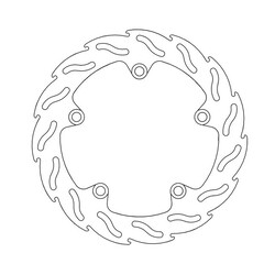 Rear Brake Disc Flame Yamaha MT, Tracer, XSR, XTZ 14-current