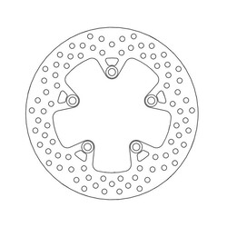 Disque de frein arrière Halo Kawasaki ZRX 1100/1200 97-07; ZZR 1200 02-05