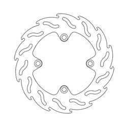 Achter Remschijf Flame Honda CB, XLV, XRV 88-12