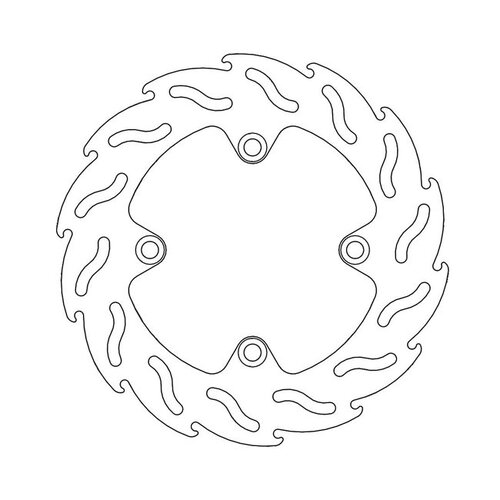 Moto Master Rear Brake Disc Flame Honda CB, XLV, XRV 88-12