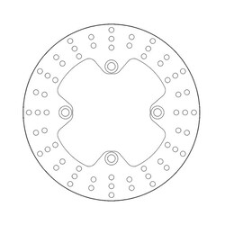 Disque de frein arrière Halo Honda CB, XLV, XRV 88-12
