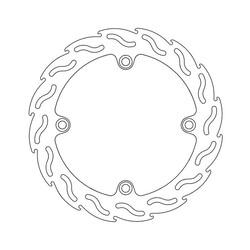 Achter Remschijf Flame Honda XRV 750 R 90-03; XL 1000 Varadero 99-02