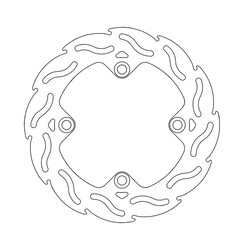 Disque de frein arrière Flame Honda / Triumph CB (R), NX, RTV, VTR, Speed, Daytona, Triple 82-current