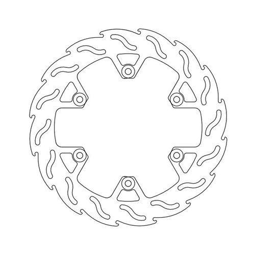 Moto Master Front/Rear Brake Disc Flame Yamaha RD, XJ(R), XV, FZ(X/R/S), TDM,  BT 83-16