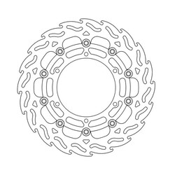 Voorremschijf Flame Floating Yamaha MT-01 07-11