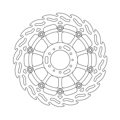 Moto Master Disque de frein avant Flame Floating Honda CBR, VFR, XL, GL 92-current