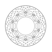 Disque de frein avant Halo flottant Yamaha XJ / YZF / XT / TDM / SCR / XV / FZS / BT / XVS / FJR / XJR / XVZ 93-current