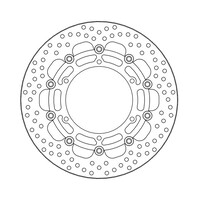 Disque de frein avant Halo flottant Yamaha MT-01 07-11