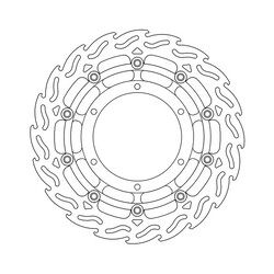 Front Brake Disc Flame Floating Yamaha XT 660 X 04-current