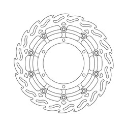 Front Brake Disc Flame Floating Yamaha XT 660 X 04-current