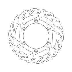 Disque de frein avant Flame Triumph Bonneville / America / Scrambler 01-current