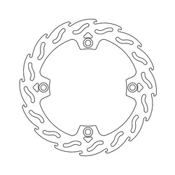 Voorremschijf Flame Honda XLV / NX 88-12