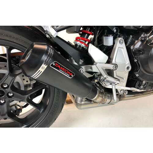 Stainless steel complete exhaust system Yamaha MT 07 (select color)