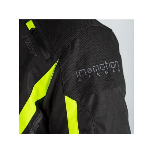 Veste Paragon 6 Airbag Textile Noir / Jaune Fluo Homme