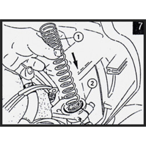 Suzuki GSX 750 F 89> Kit de ressorts de fourche