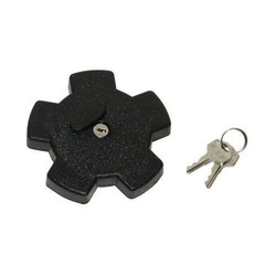 Tankdeckel + Schloss Zundapp / Kreidler 38mm Schwarz