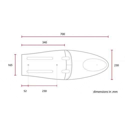 C.Racer Selle longue brune Café Racer Chocolate Diamond Stitch Type 69