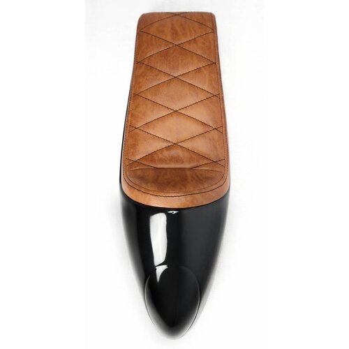 C.Racer Selle longue brune Café Racer Chocolate Diamond Stitch Type 69