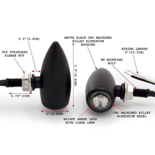Micro Bullet LED Turn Signals