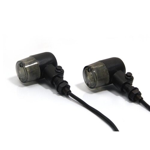 Zwarte Classic Barrel Led richtingaanwijzers