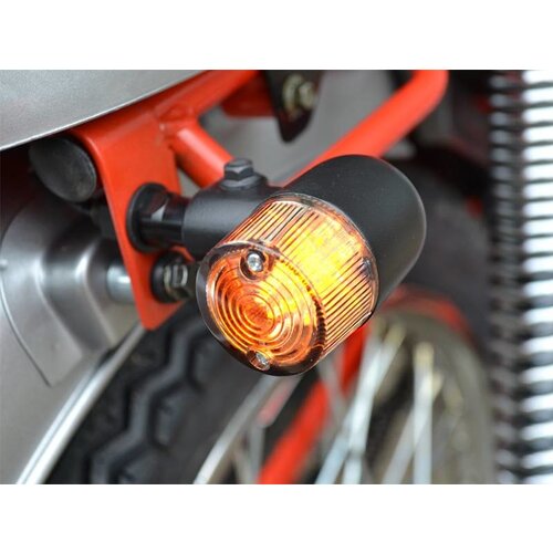 Black Classic Barrel LED Turn Signals