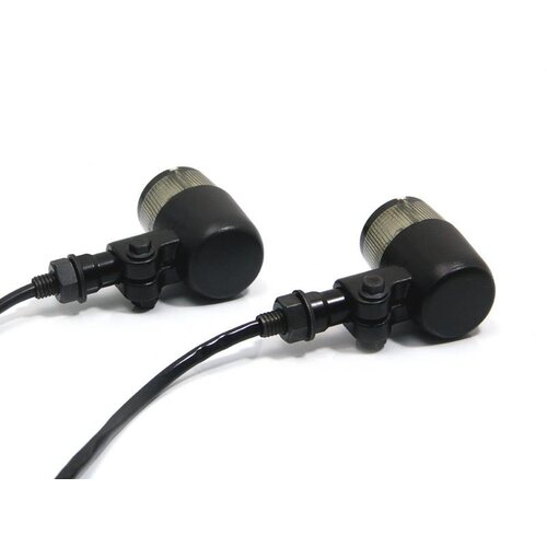 Black Classic Barrel LED Turn Signals