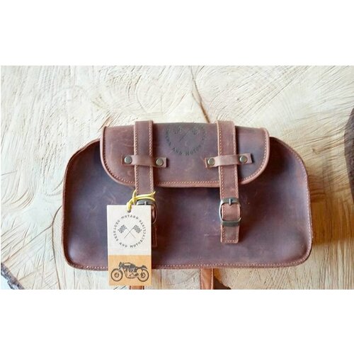 Motard Germany Sacoche rectangulaire en cuir