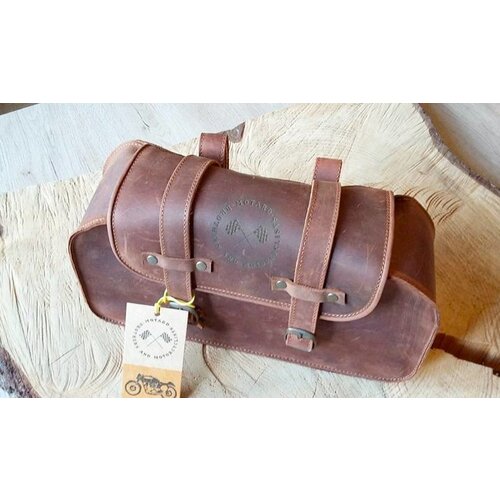 Motard Germany Sacoche rectangulaire en cuir