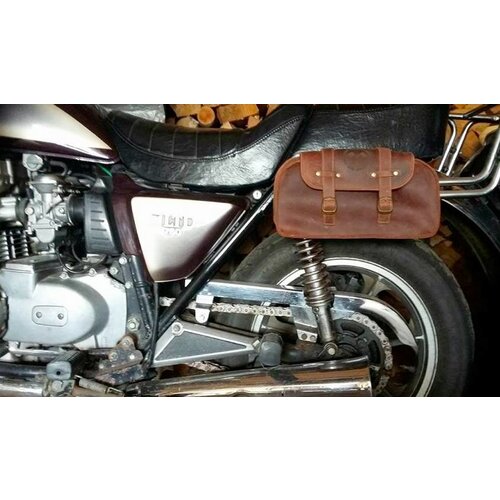 Motard Germany Sacoche rectangulaire en cuir
