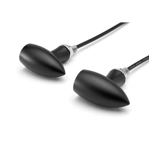 Matte Black Mini LED Blinker Typ "Ladz"