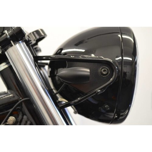 Matte Black Mini LED Blinker Typ "Ladz"