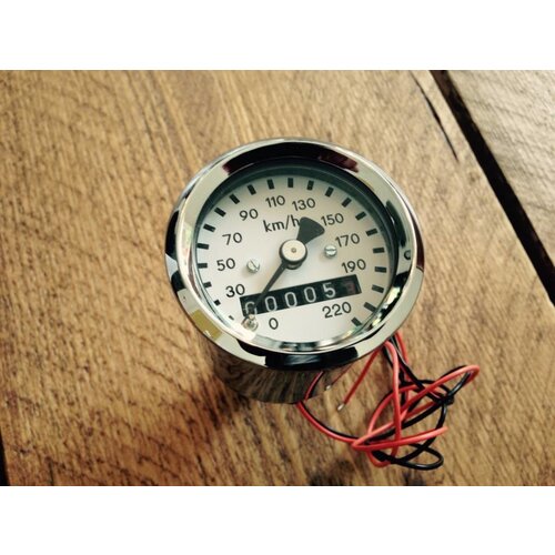 Compteur kilométrique chromé BMW 48MM